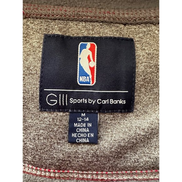 NBA G-III by Carl Banks Chicago Bulls 1/4 Zip Fleece Lined M Pullover READ - Picture 11 of 11